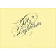 Yellow Gold Foil Frame Photo Baptism Invitations Image 2 of 3